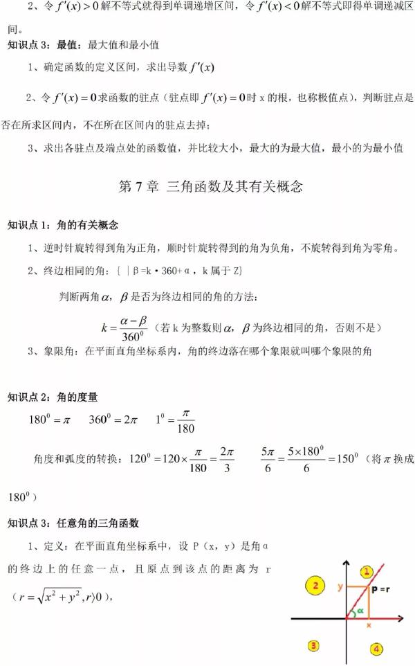 成人高考數(shù)學知識點有哪些？知識點歸納匯總！-8