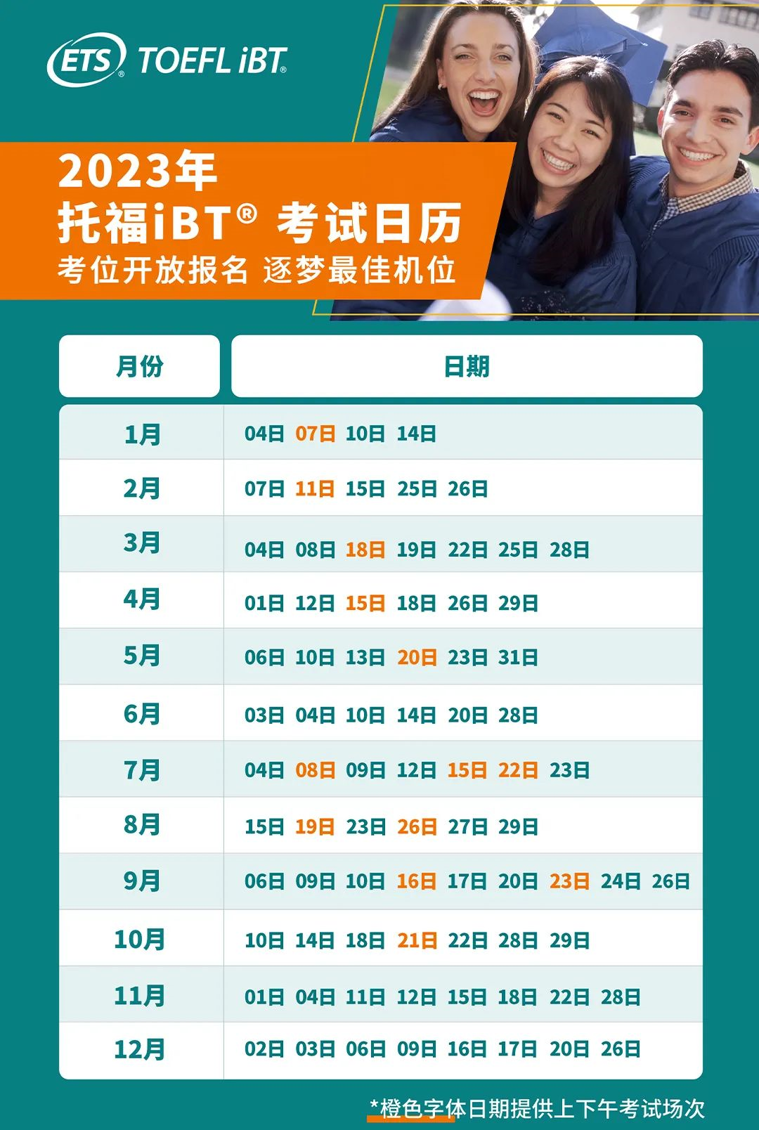 浙江2023年托?？荚嚂r間